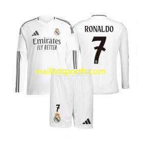 Maillot de Foot Real Madrid Cristiano Ronaldo 7 Enfant Domicile 2024/25 ML